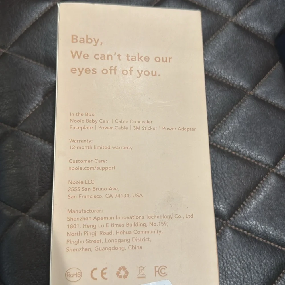 nooie Baby Monitor with Crying Detection, Camera and Audio 1080P Night Vision - Picture 6 of 6